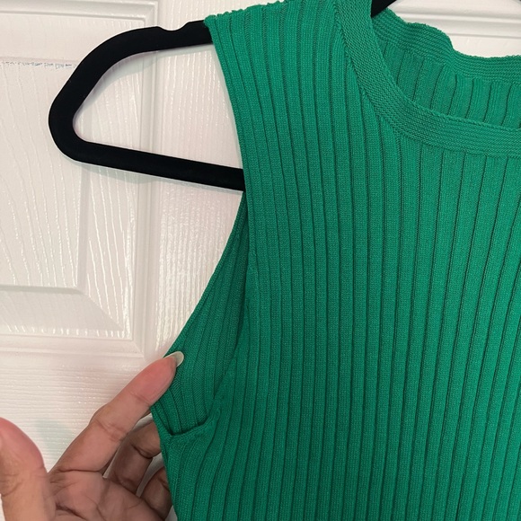 NWOT Ruffle Hem Ribbed Dress - Picture 7 of 8